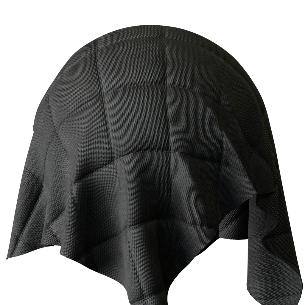 BlenderKit: Download the FREE Quilted velvet coverlet black material