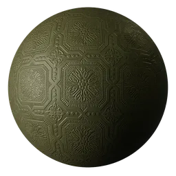 Wallpaper Anaglypta Olive Green