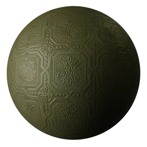 Wallpaper Anaglypta Olive Green