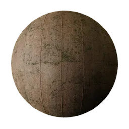 Aged Concrete panels with Moss