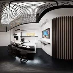 Modern Minimal Café Interior