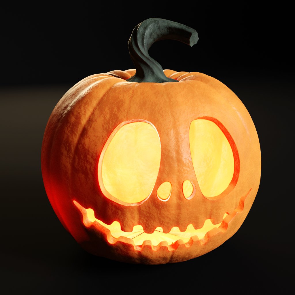 Halloween pumpkin head | 3D Holiday Decoration models | BlenderKit