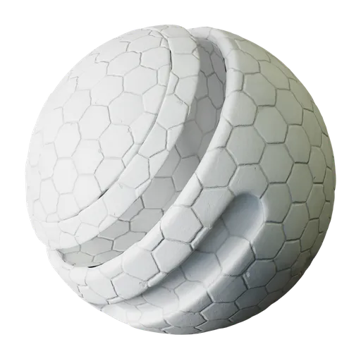White Hexagonal Tiles