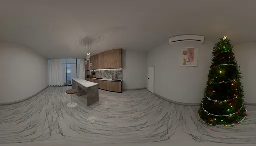 FestiveModernKitchen