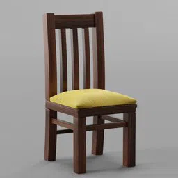 African chair Dark with Cushion