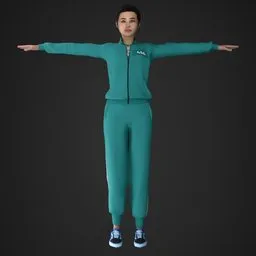 Squidgame Woman Rigged