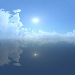 Clear sky over water