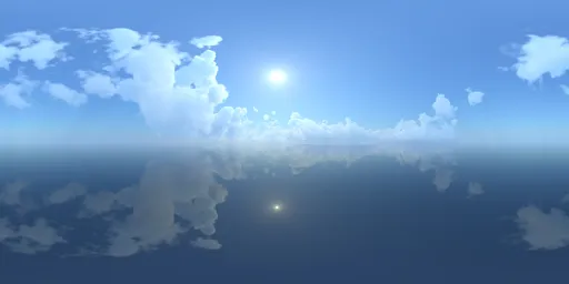 Clear sky over water