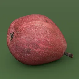Red Pear Small Organic Fruit Apple Food
