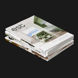 Small Interior Design Book Stack