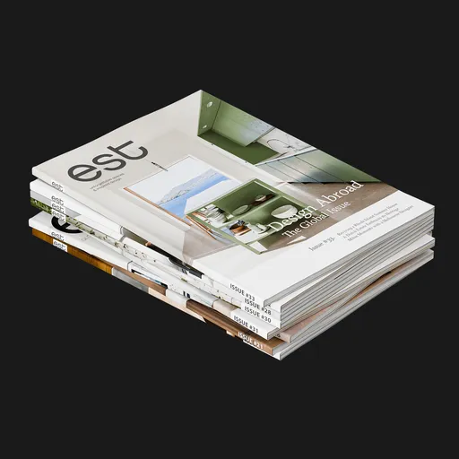 Small Interior Design Book Stack