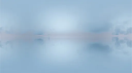 Soft Blue Foggy Horizon Sky