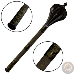 Persian Flanged Mace – Black & Wood