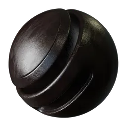 Grained Black Plastic