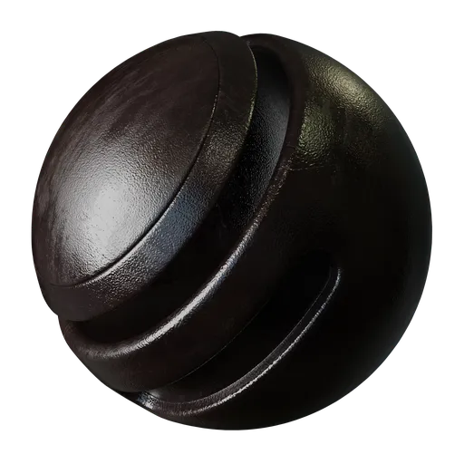 Grained Black Plastic
