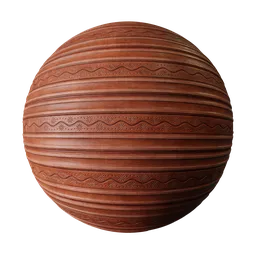 Wood with ornaments