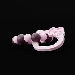 Pink teething ring
