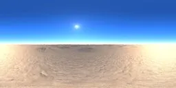 Sunlit desert terrain for realistic lighting in 3D rendering, with distinct shadow details.