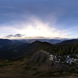 Mountain Top Landscape Twilight