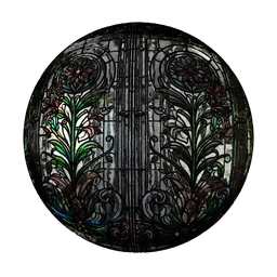 Stained Glass Floral