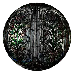 Stained Glass Floral