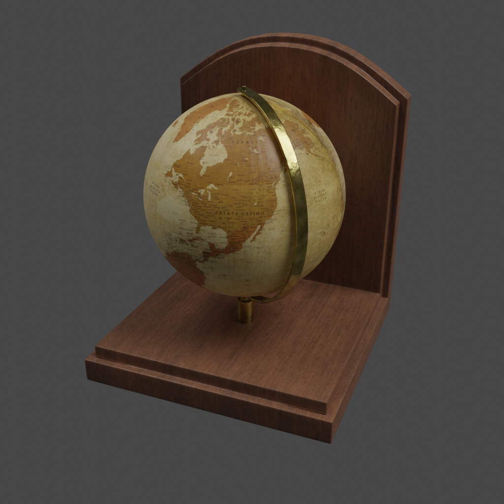 BlenderKit Download the FREE Vintage Globe model