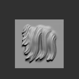 NS Stylized male surface hair sharp