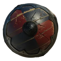 Medieval wooden shield