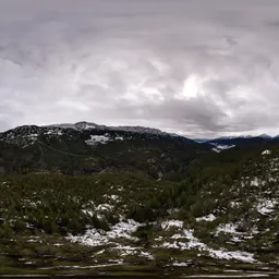 Mountain Landscape Overcast Day