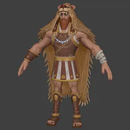 Heroic stylized Hercules Rigged