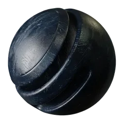 Scratched Dark Blue Plastic