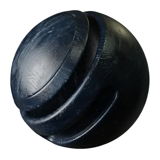 Scratched Dark Blue Plastic