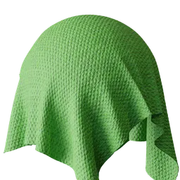 Green Braided Fabric