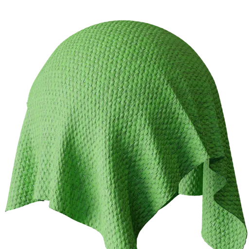 Green Braided Fabric