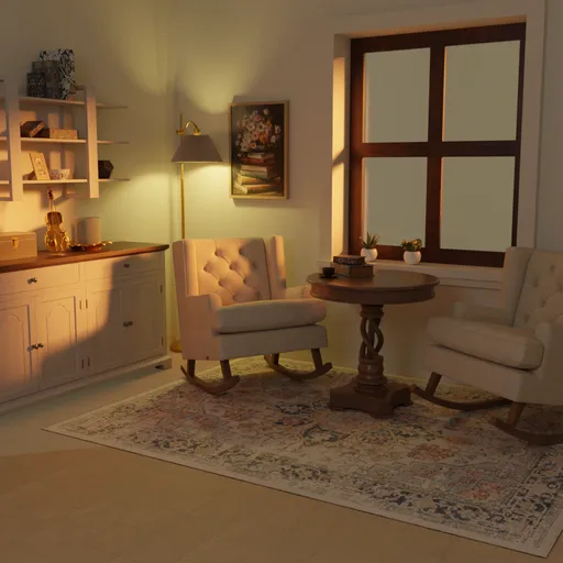 Cozy Vintage Reading Corner