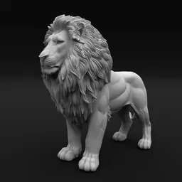 Majestic Standing Lion
