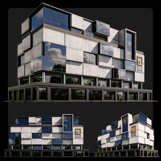 Modern Concrete Building