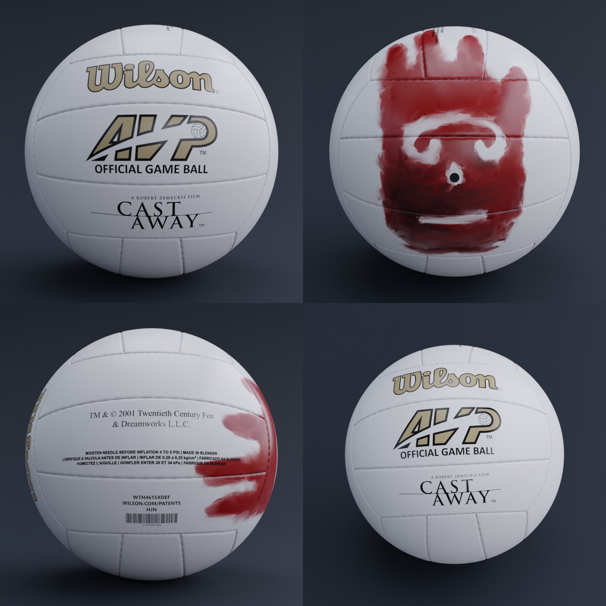 Cast Away Volleyball | FREE Sport models | BlenderKit