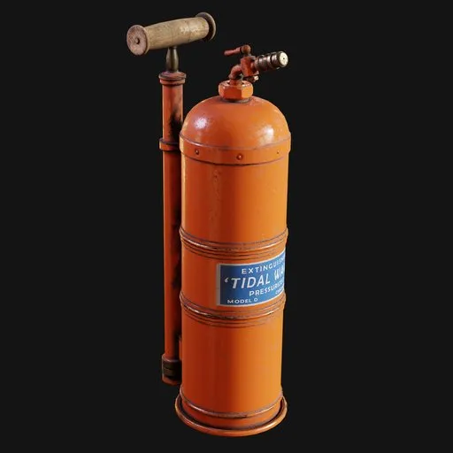 Antique Pump-Style Fire Extinguisher