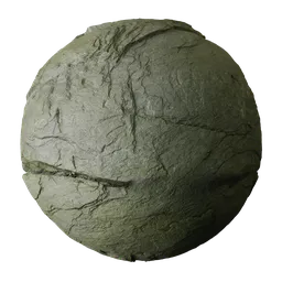 Mossy Quartzite Rock