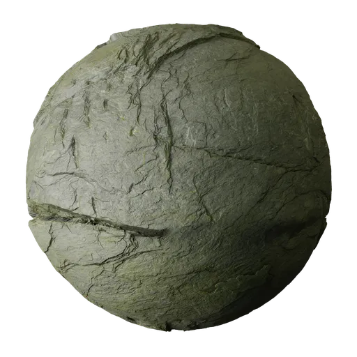 Mossy Quartzite Rock