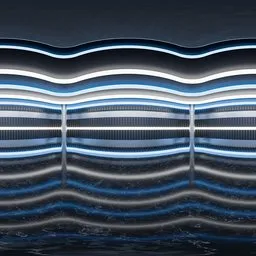 Abstract Blue Line - HDRi