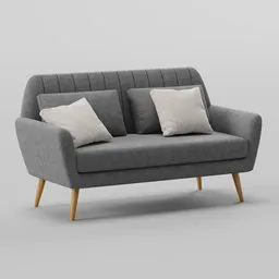 Fabric sit-down sofa