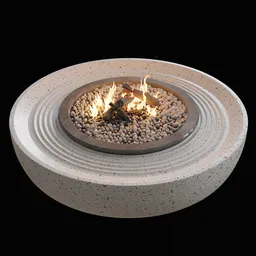 Terrazzo firepit table