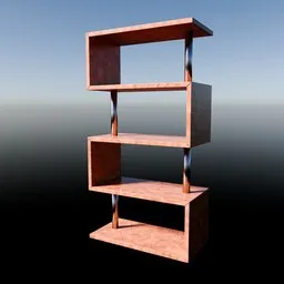 Snake-like Wooden Shelf