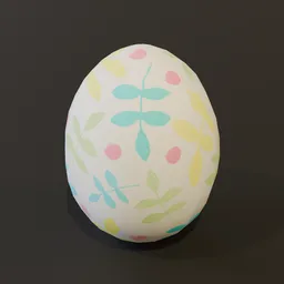 Easter Egg Leaves Pattern