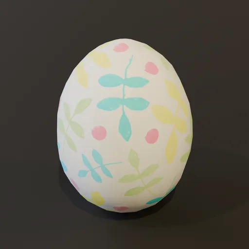 Easter Egg Leaves Pattern