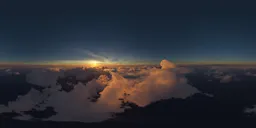 Dramatic Aerial Sunset Clouds Sky