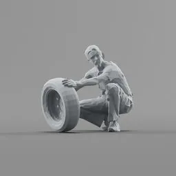 Lowpoly Car Mechanic