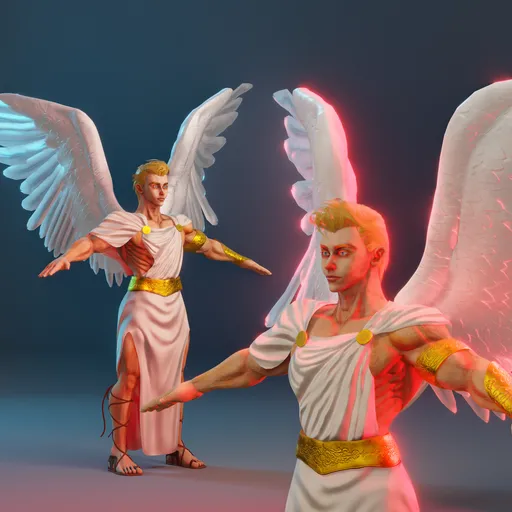 Male Angel Character - Semi Realistic - Rigged (Auto-Rig Pro)